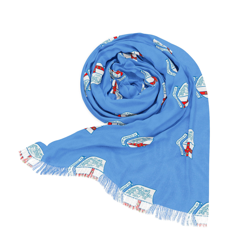 The St. Georges Scarf – Lightweight England Cross Pattern Fashion Scarf